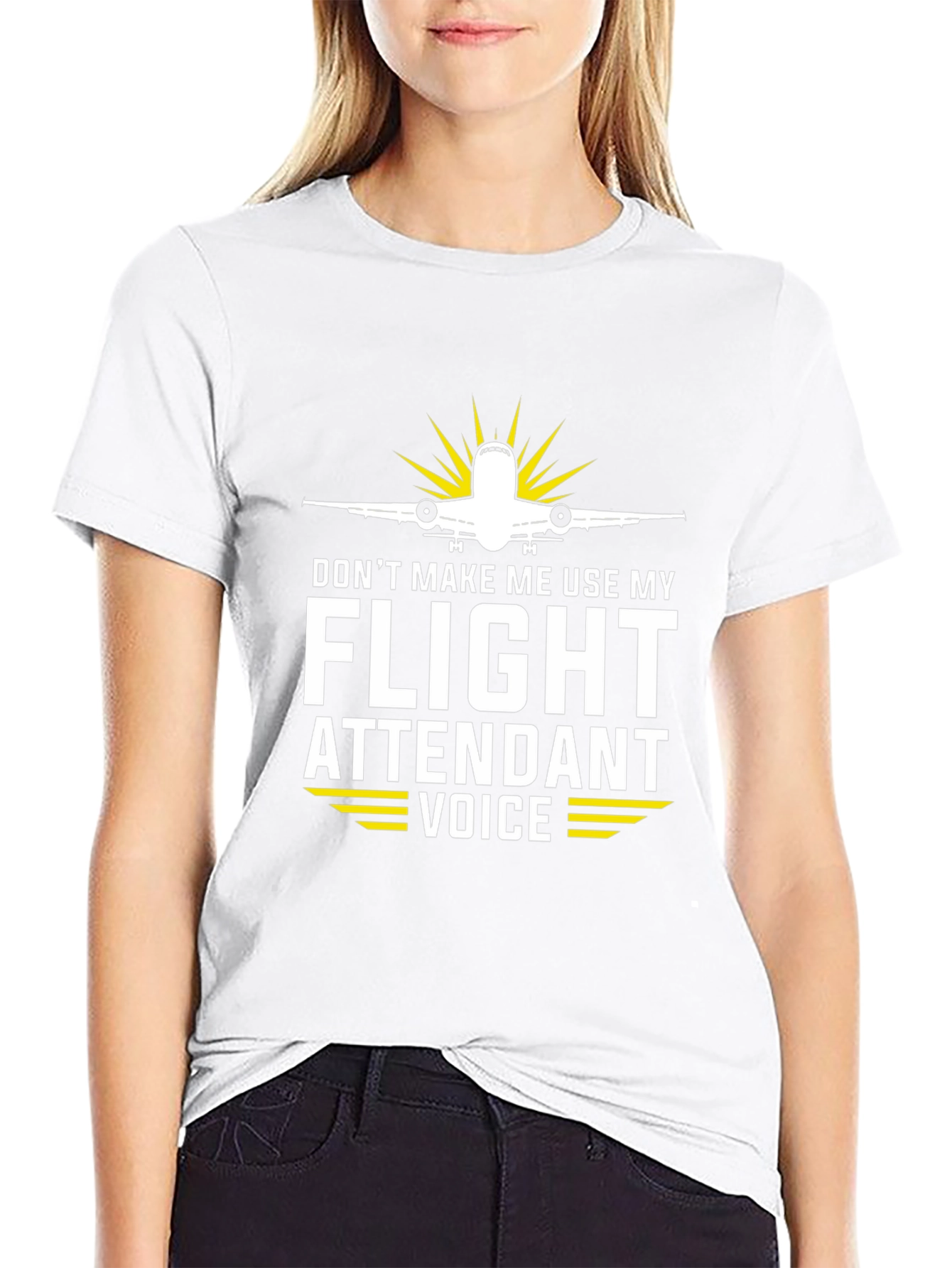Funny Flight Attendant Voice T-Shirt