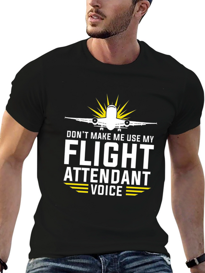 Funny Flight Attendant Voice T-Shirt