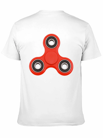 Fidget Spinner Graphic Tee - Trendy Casual Wear