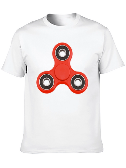 Fidget Spinner Graphic Tee - Trendy Casual Wear