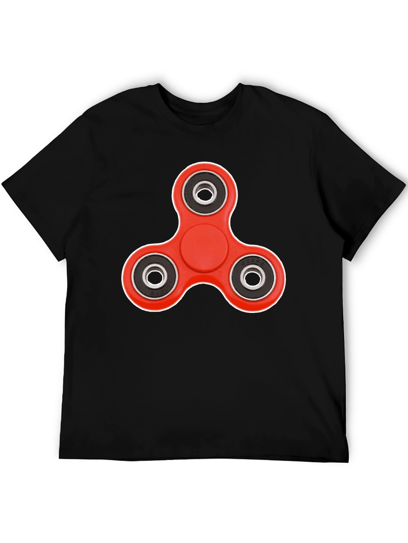 Fidget Spinner Graphic Tee - Trendy Casual Wear