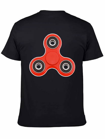 Fidget Spinner Graphic Tee - Trendy Casual Wear