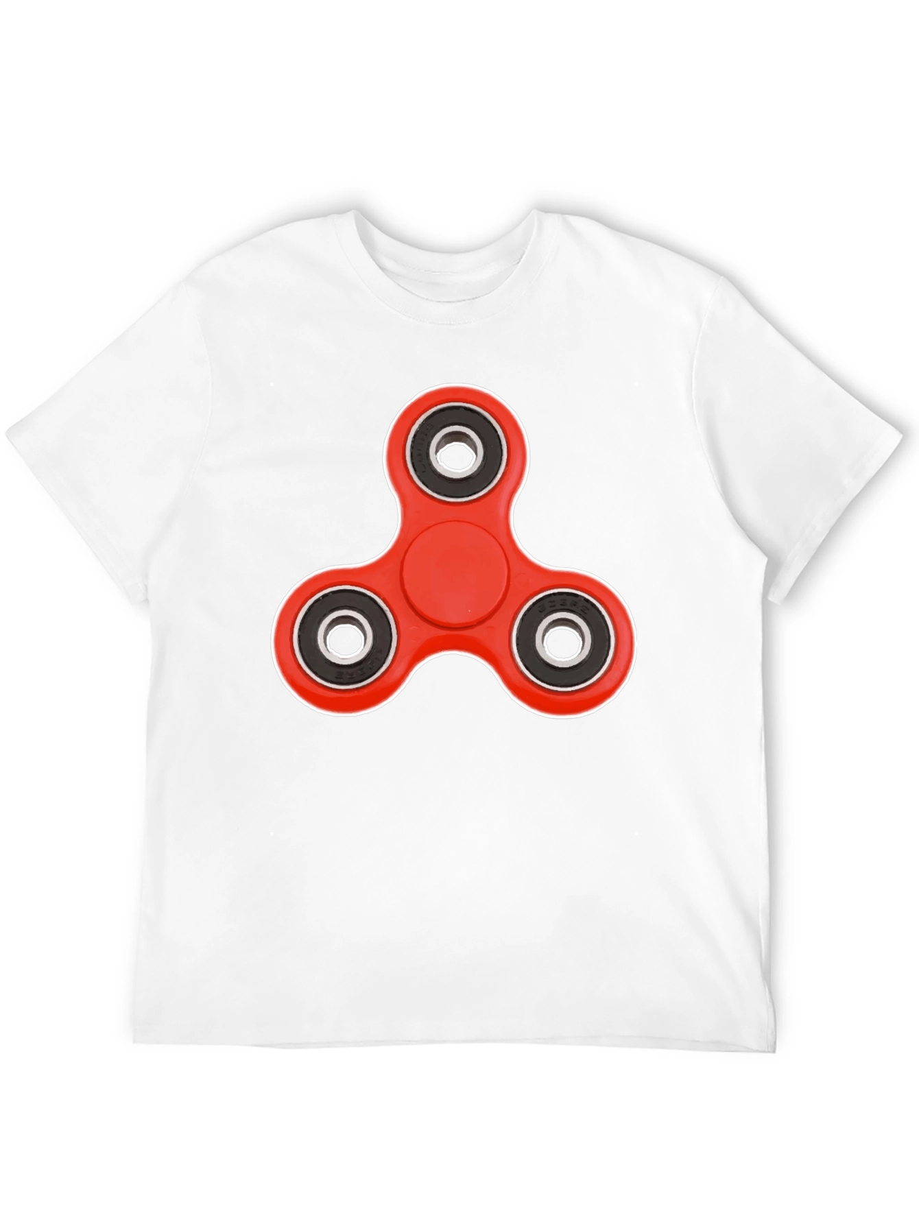 Fidget Spinner Graphic Tee - Trendy Casual Wear