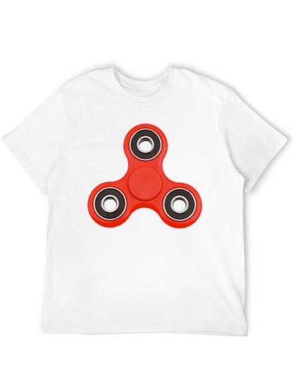 Fidget Spinner Graphic Tee - Trendy Casual Wear