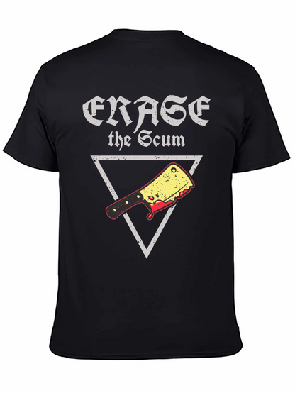 Erase the Scum Graphic Tee - Butcher Cleaver T-Shirt