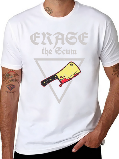 Erase the Scum Graphic Tee - Butcher Cleaver T-Shirt