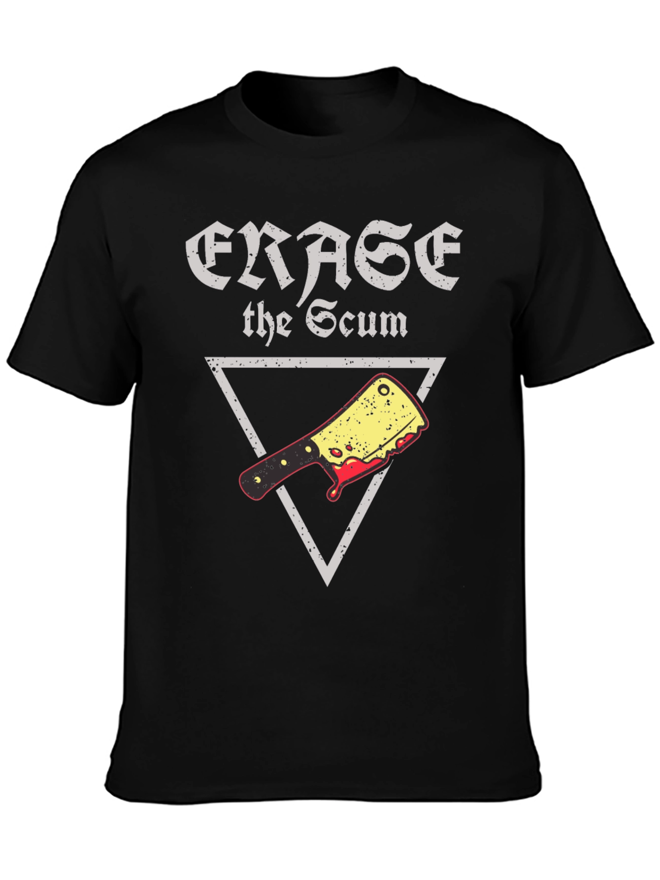 Erase the Scum Graphic Tee - Butcher Cleaver T-Shirt