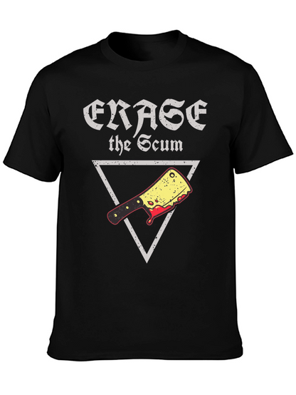 Erase the Scum Graphic Tee - Butcher Cleaver T-Shirt