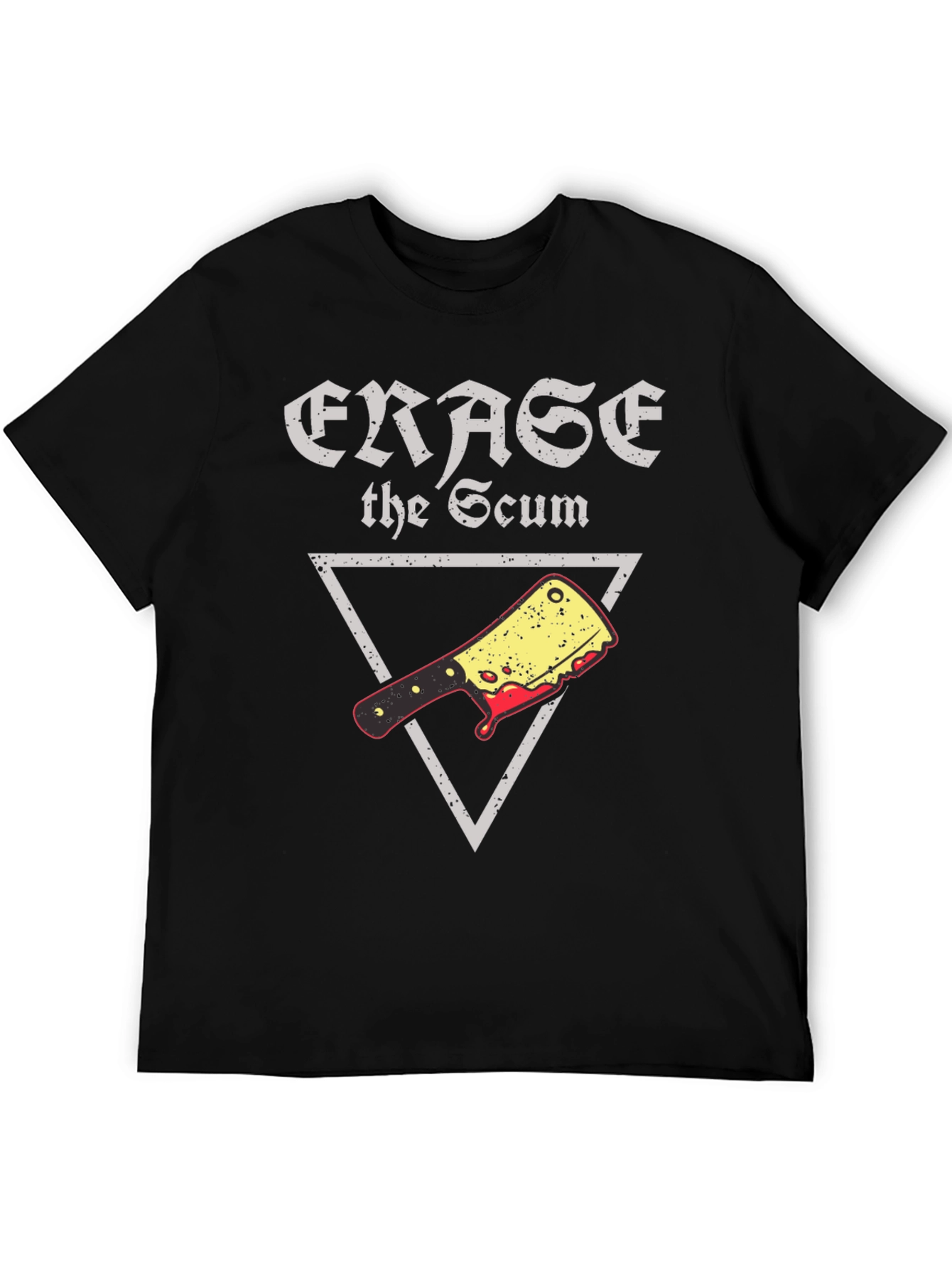 Erase the Scum Graphic Tee - Butcher Cleaver T-Shirt