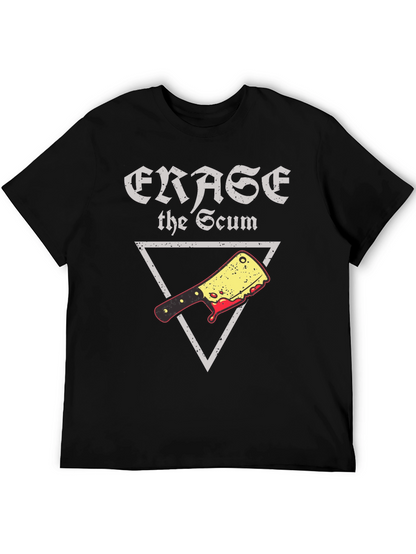 Erase the Scum Graphic Tee - Butcher Cleaver T-Shirt