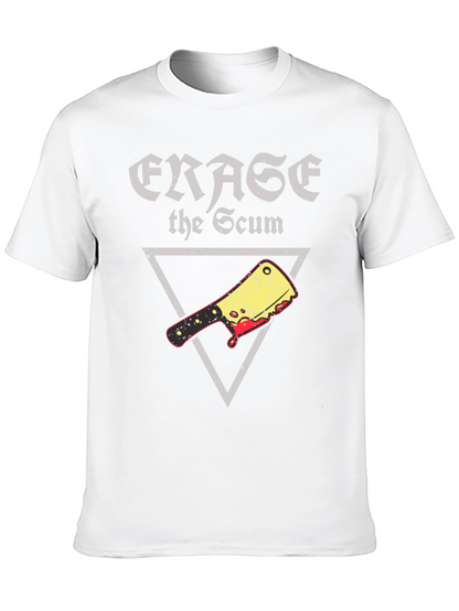 Erase the Scum Graphic Tee - Butcher Cleaver T-Shirt