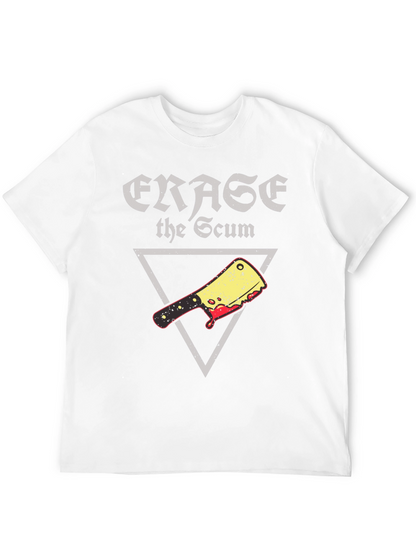 Erase the Scum Graphic Tee - Butcher Cleaver T-Shirt