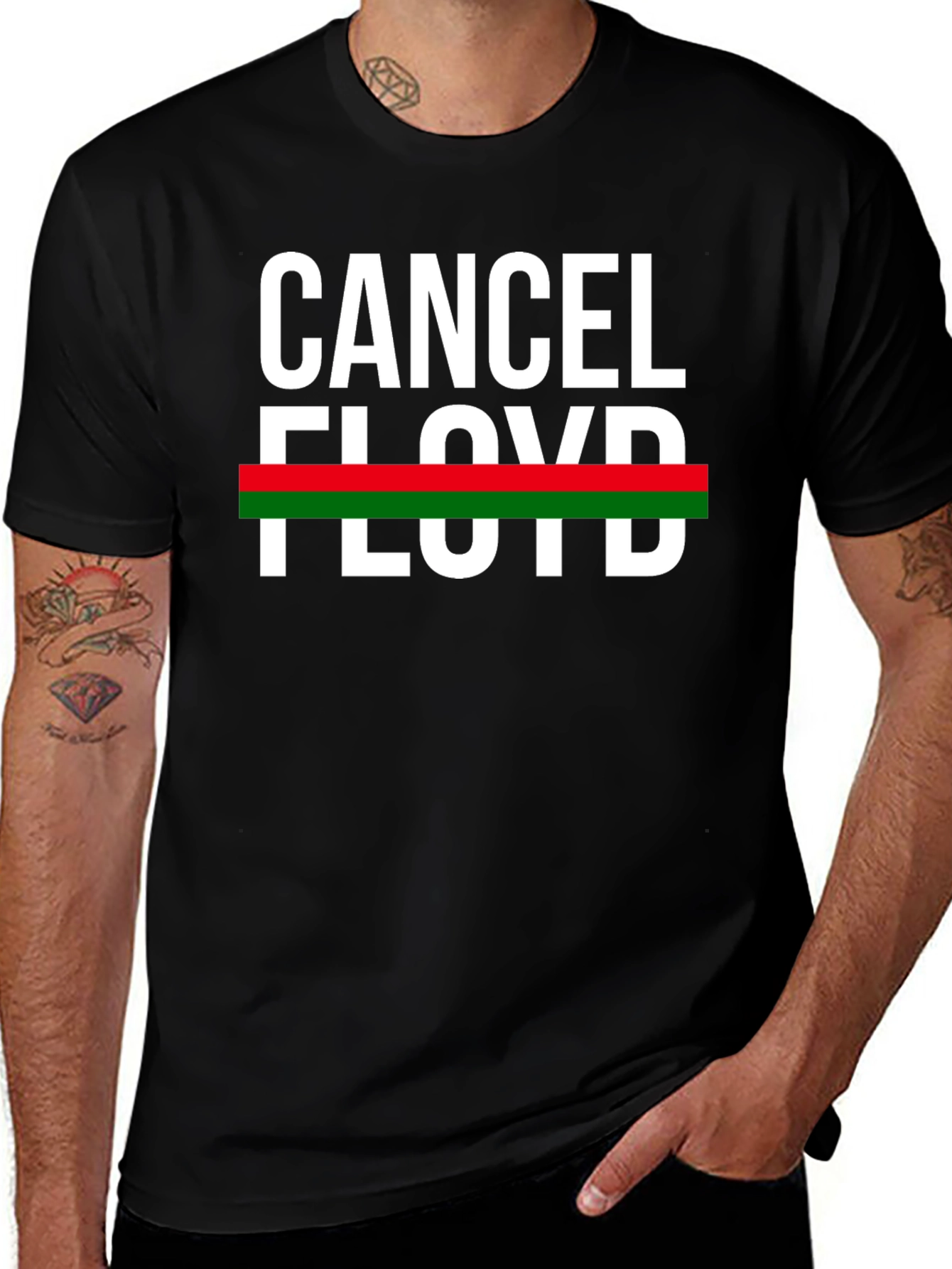 Cancel Floyd T-Shirt - Black Graphic Tee