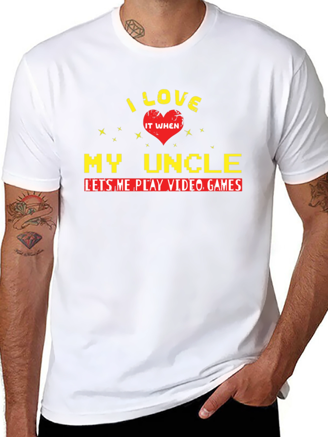 I Love My Uncle Video Games T-Shirt