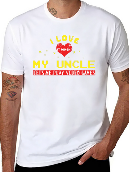 I Love My Uncle Video Games T-Shirt