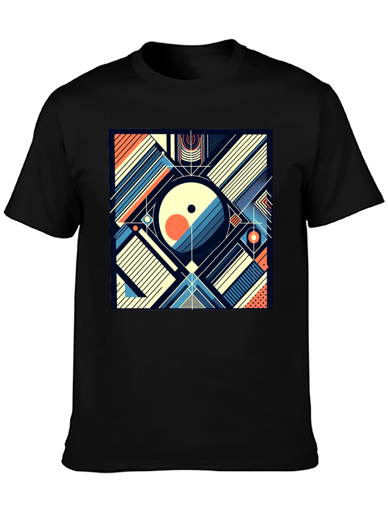 Abstract Geometric Art T-Shirt - Modern Design