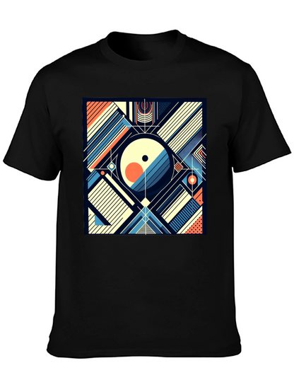 Abstract Geometric Art T-Shirt - Modern Design