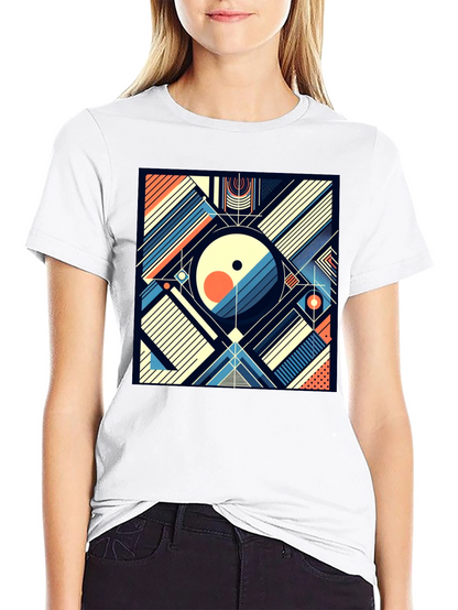 Abstract Geometric Art T-Shirt - Modern Design