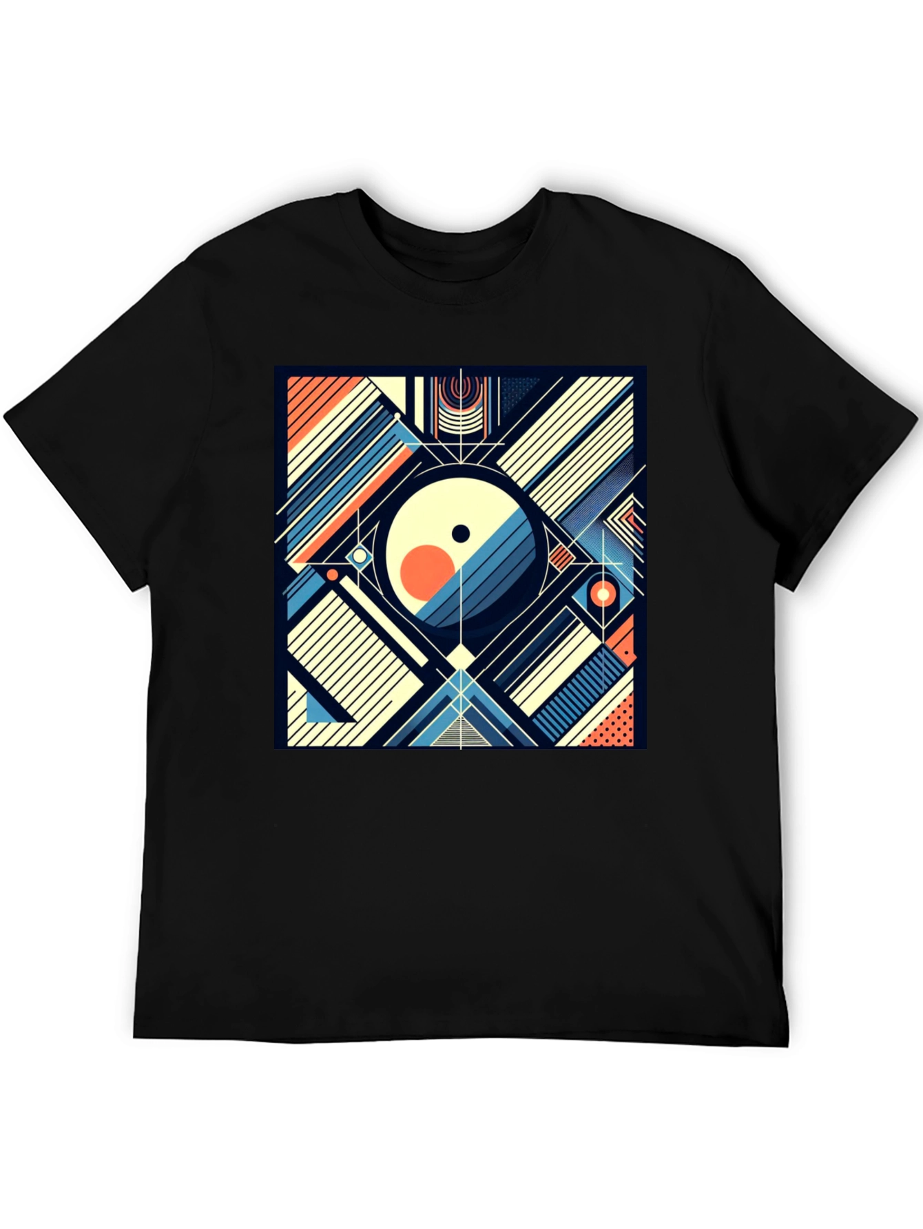 Abstract Geometric Art T-Shirt - Modern Design