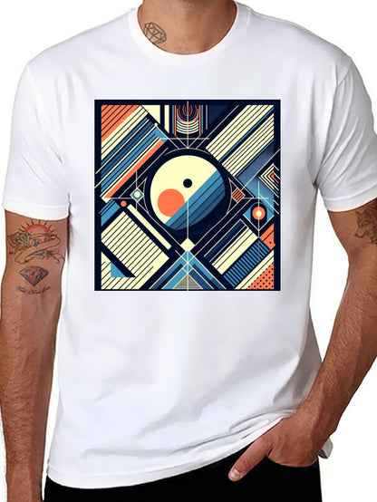 Abstract Geometric Art T-Shirt - Modern Design