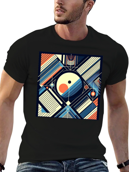 Abstract Geometric Art T-Shirt - Modern Design