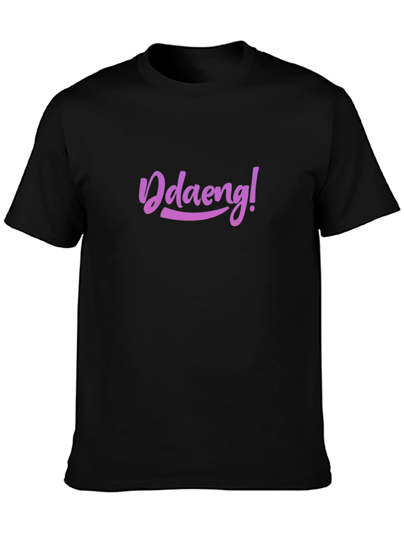 Stylish Black Tee - Ddaeng! Design