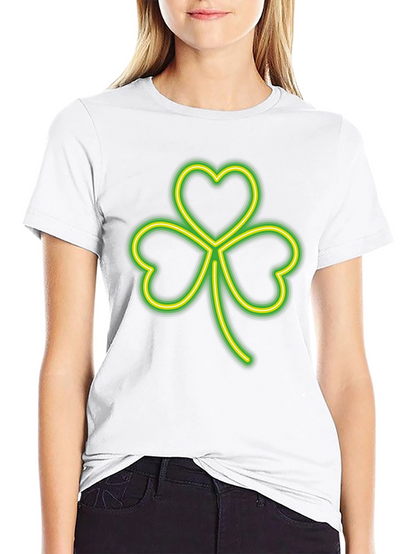 Neon Shamrock Graphic T-Shirt