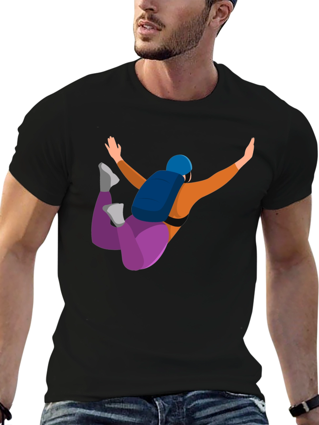 Skydiving Graphic Tee - Unique Design Comfortable Fit