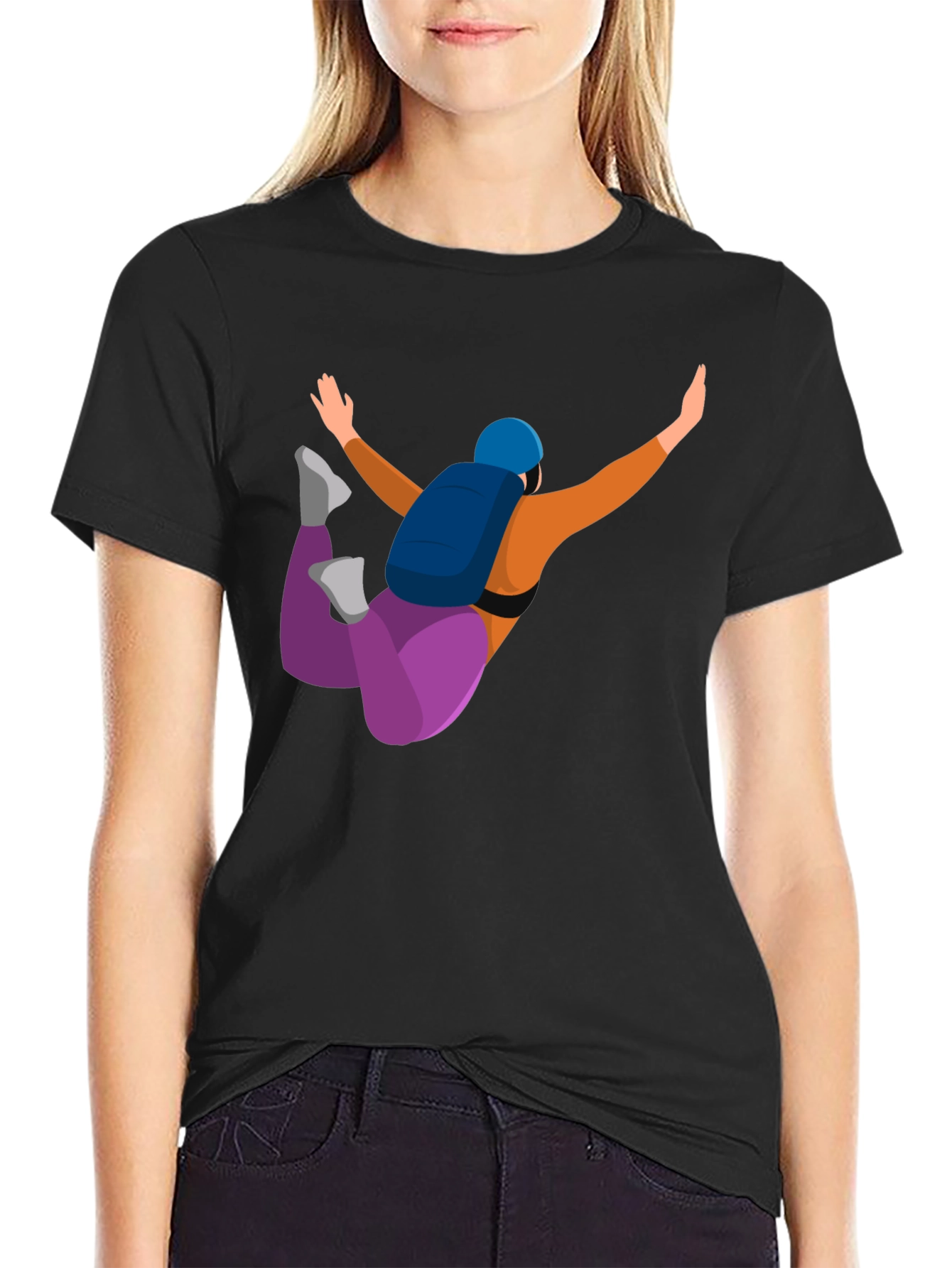 Skydiving Graphic Tee - Unique Design Comfortable Fit