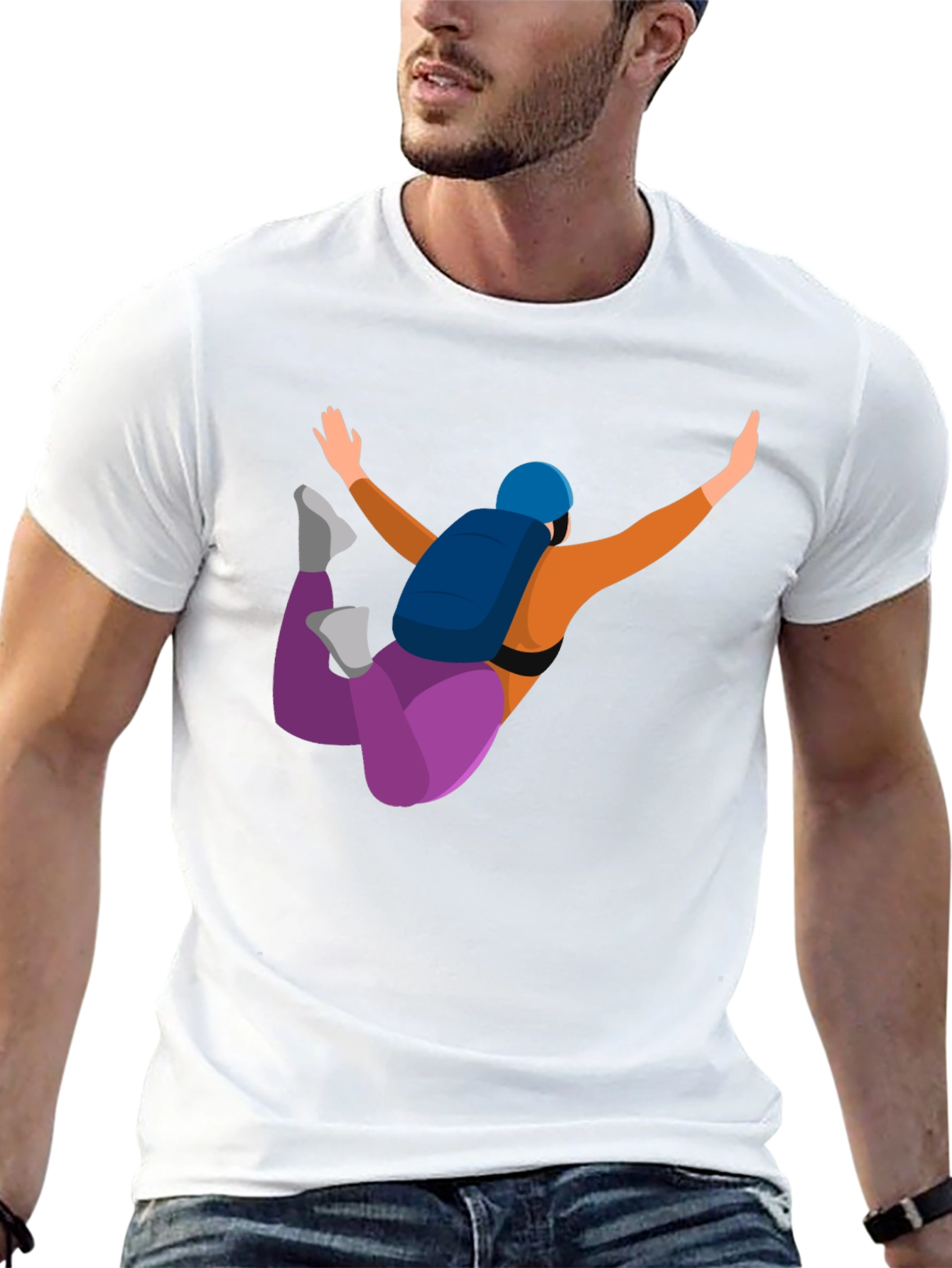 Skydiving Graphic Tee - Unique Design Comfortable Fit