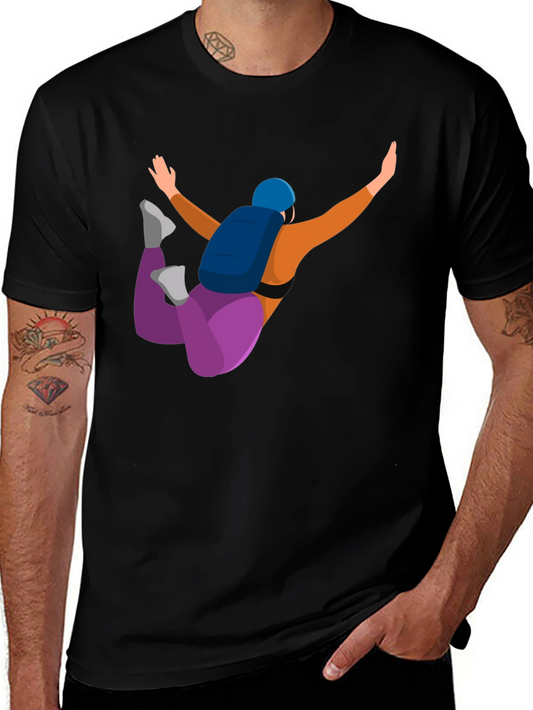 Skydiving Graphic Tee - Unique Design Comfortable Fit