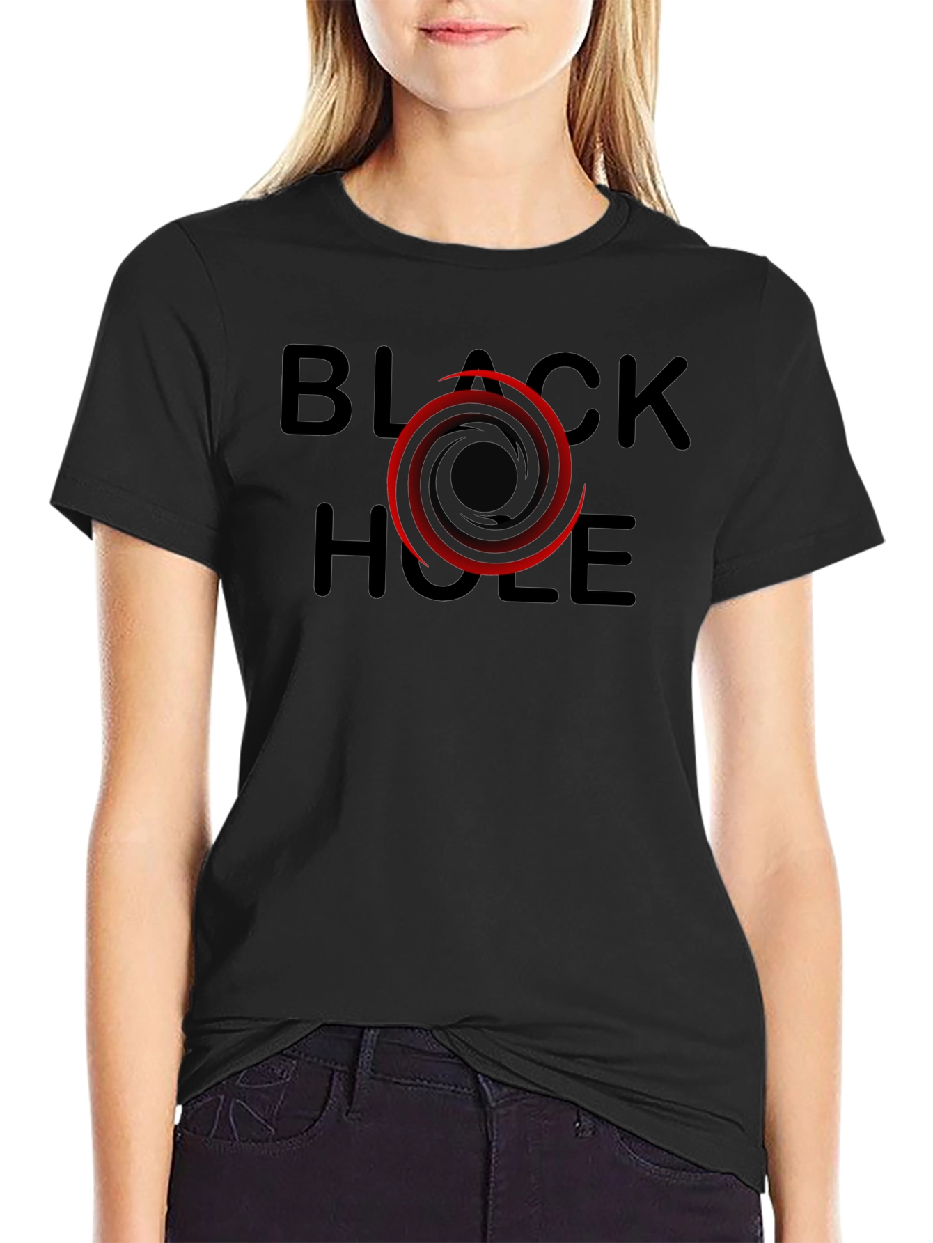 Black Hole Graphic T-Shirt - Cool Space Design