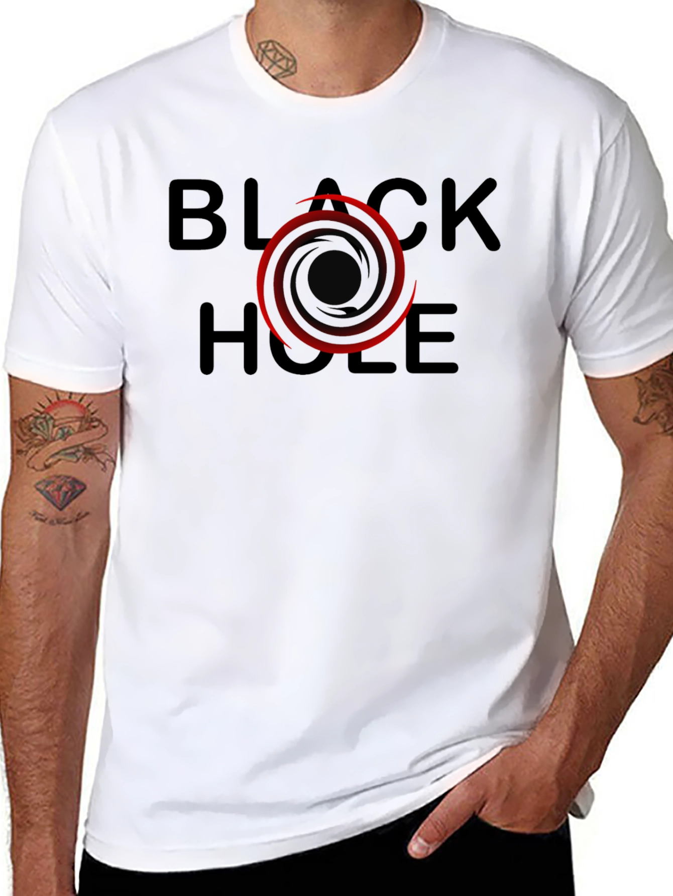 Black Hole Graphic T-Shirt - Cool Space Design
