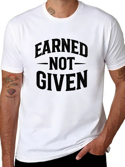 Earned Not Given Black Graphic Tee