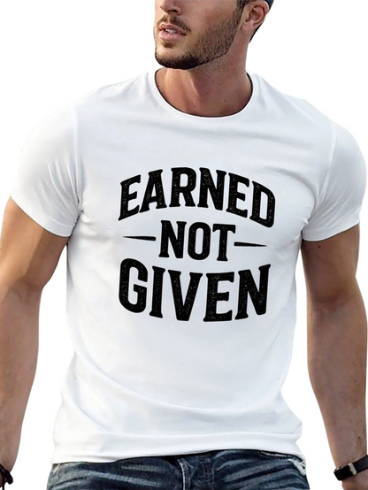 Earned Not Given Black Graphic Tee