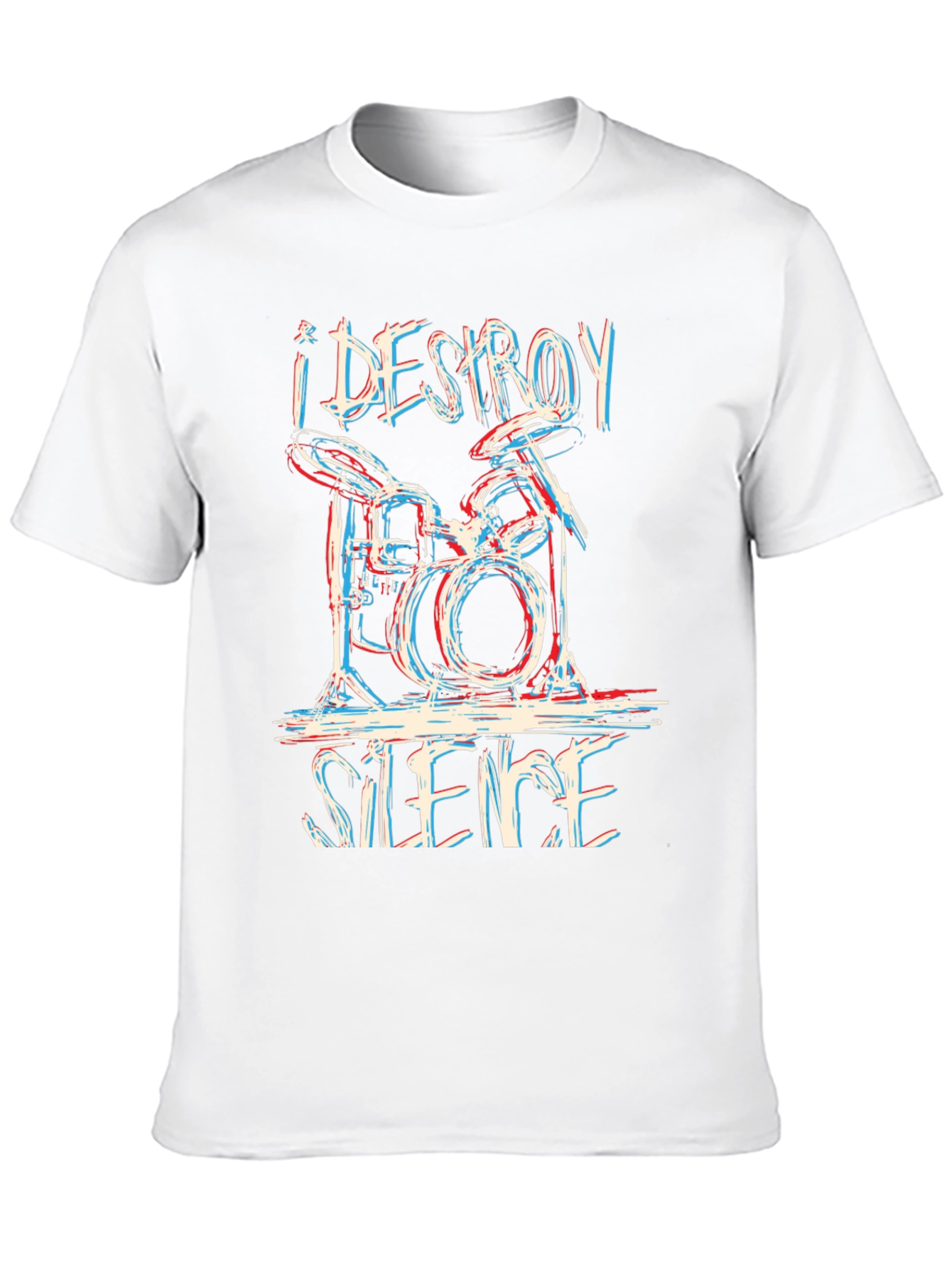I Destroy Silence Drummer T-Shirt