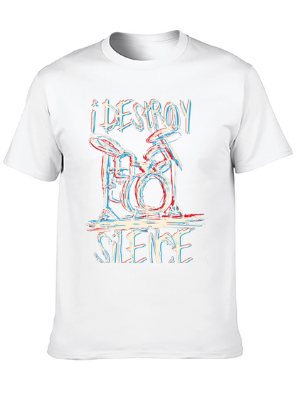 I Destroy Silence Drummer T-Shirt