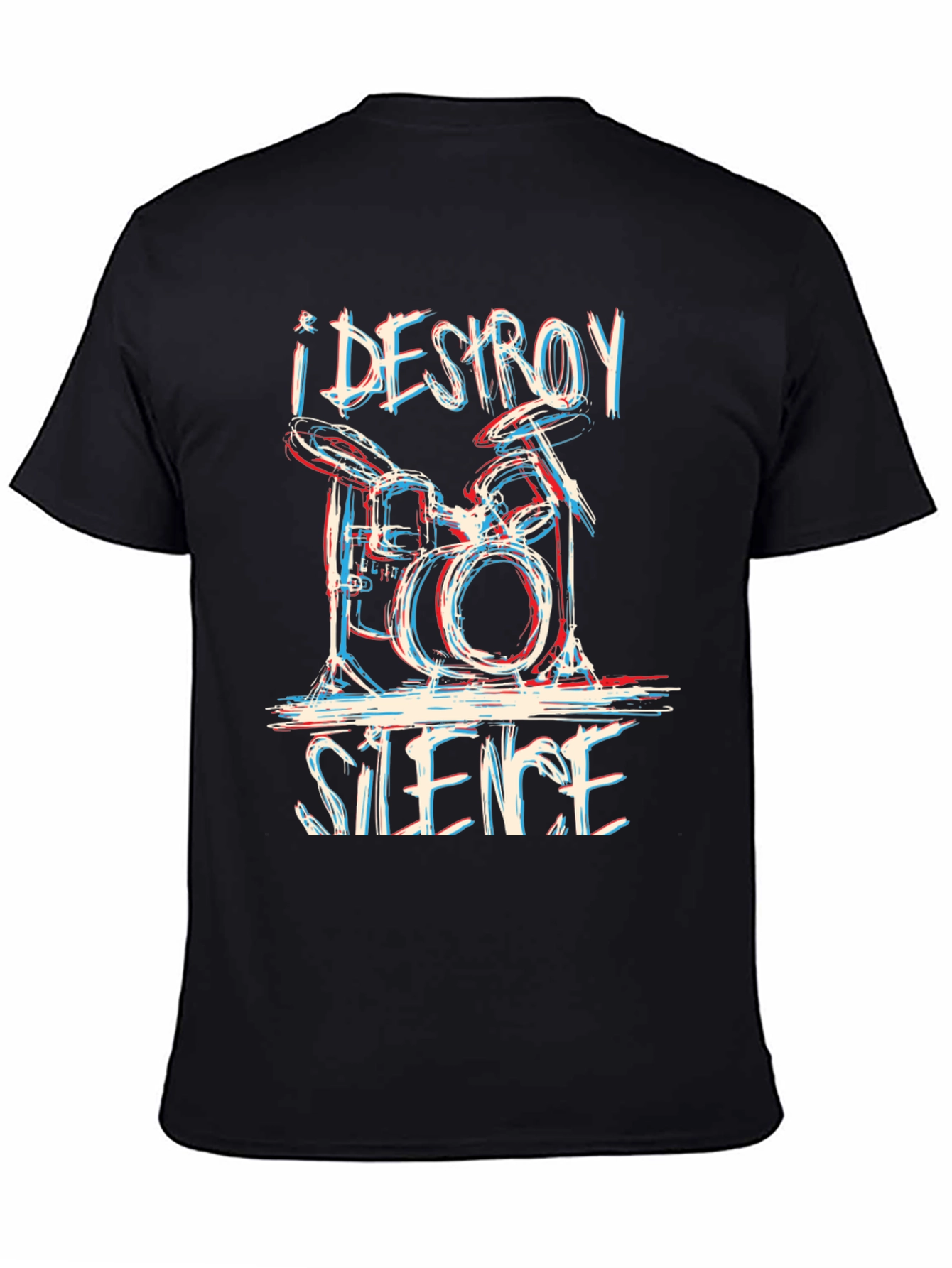 I Destroy Silence Drummer T-Shirt