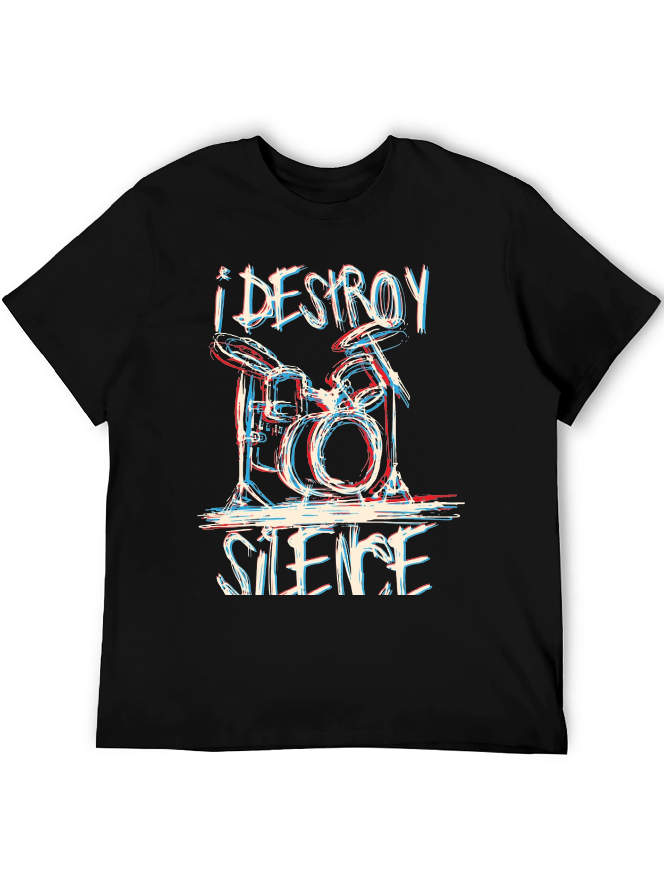 I Destroy Silence Drummer T-Shirt