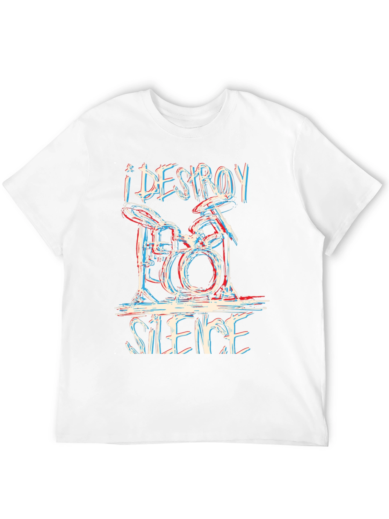 I Destroy Silence Drummer T-Shirt