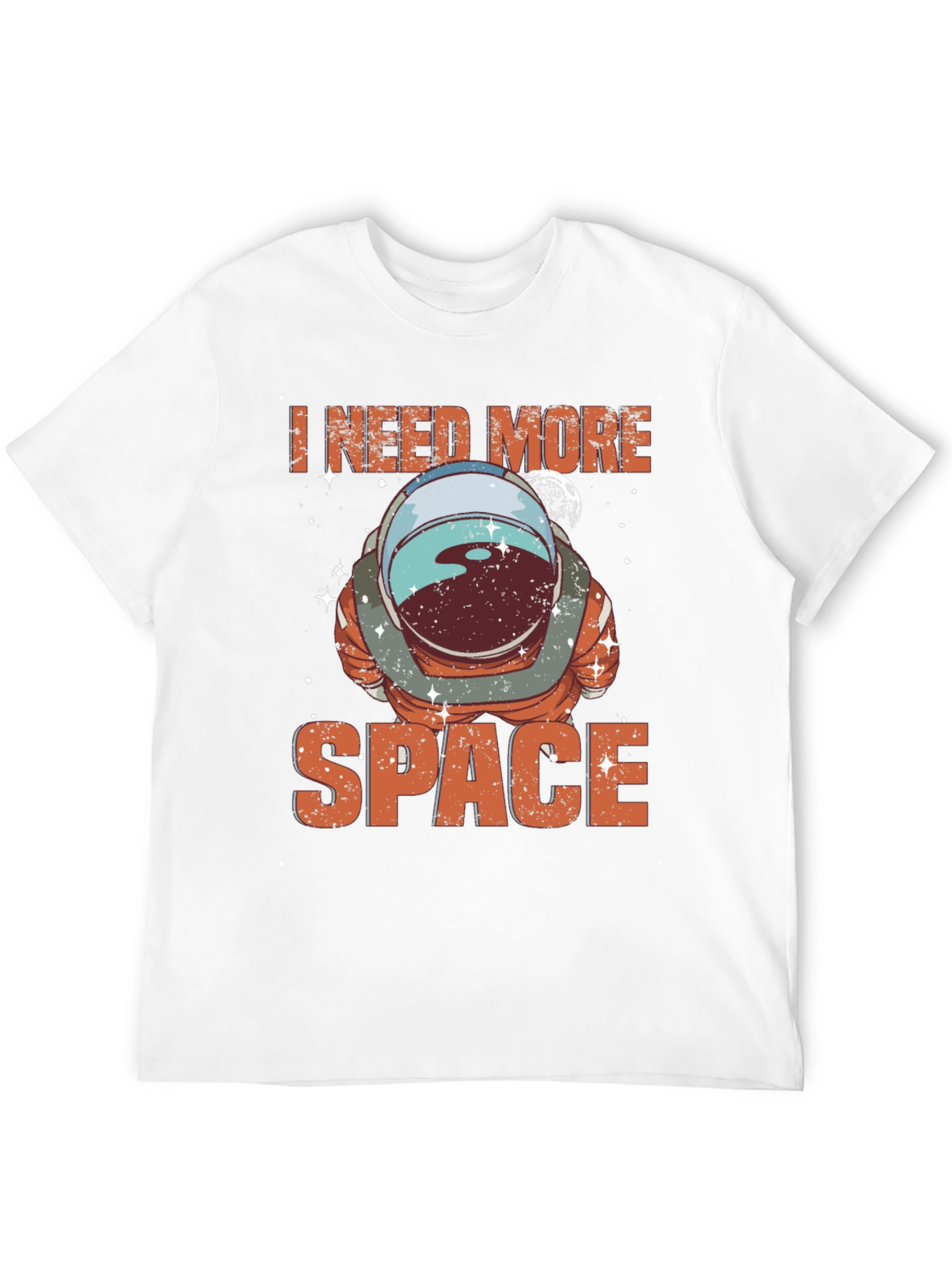 I Need More Space Astronaut T-Shirt - Black