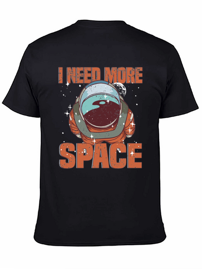 I Need More Space Astronaut T-Shirt - Black