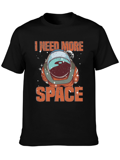 I Need More Space Astronaut T-Shirt - Black