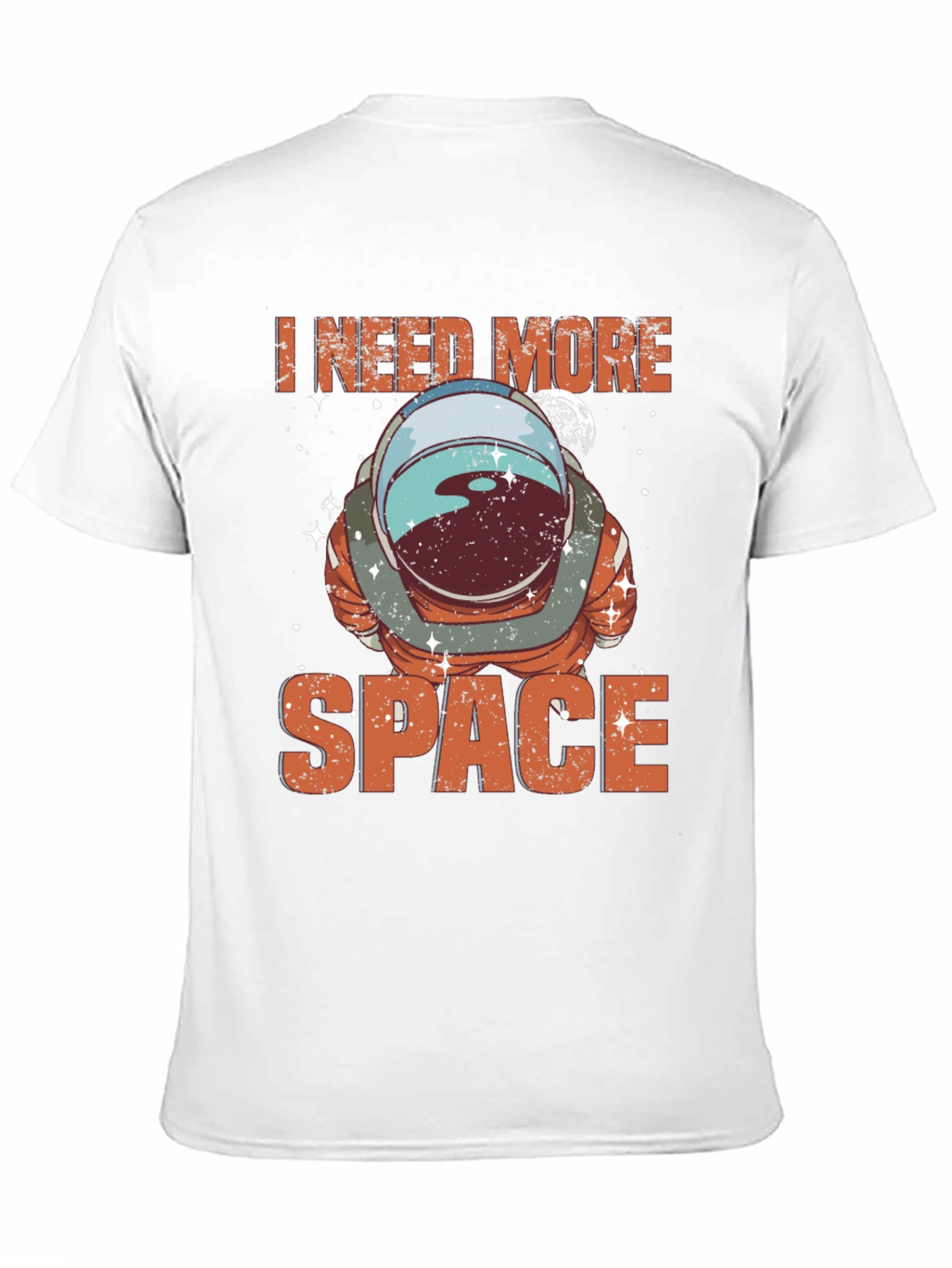 I Need More Space Astronaut T-Shirt - Black