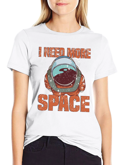 I Need More Space Astronaut T-Shirt - Black