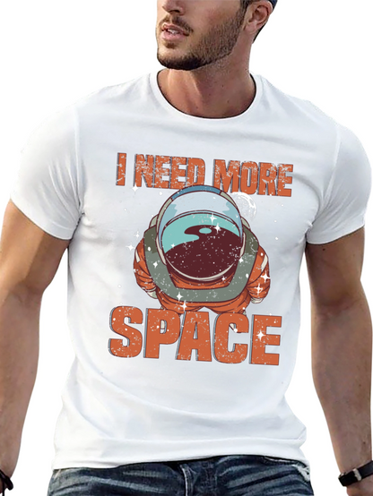 I Need More Space Astronaut T-Shirt - Black