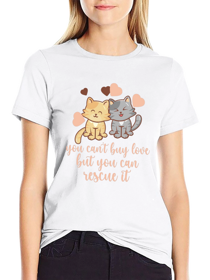 Rescue Love Unisex T-Shirt - Cat Lover Tee