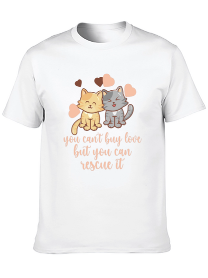 Rescue Love Unisex T-Shirt - Cat Lover Tee