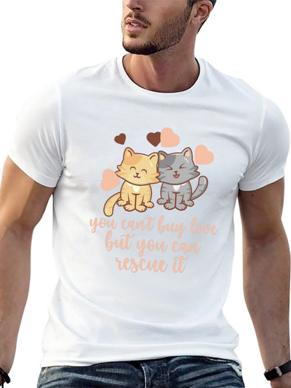Rescue Love Unisex T-Shirt - Cat Lover Tee