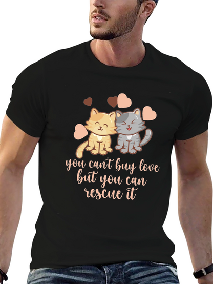Rescue Love Unisex T-Shirt - Cat Lover Tee